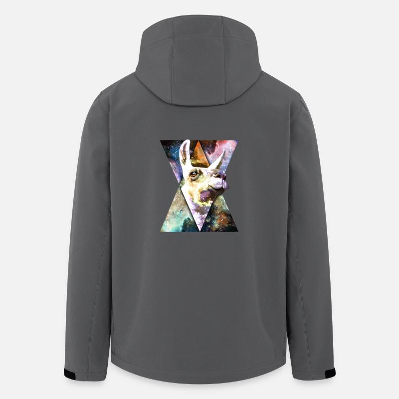 Lamarama in space - Recycelte Männer Softshell-Jacke von Stanley/Stella - Anthrazit