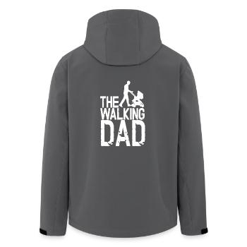 The Walking Dad - Recycelte Männer Softshell-Jacke von Stanley/Stella - Anthrazit - Hinten - AI Model Male 185 light (185cm)