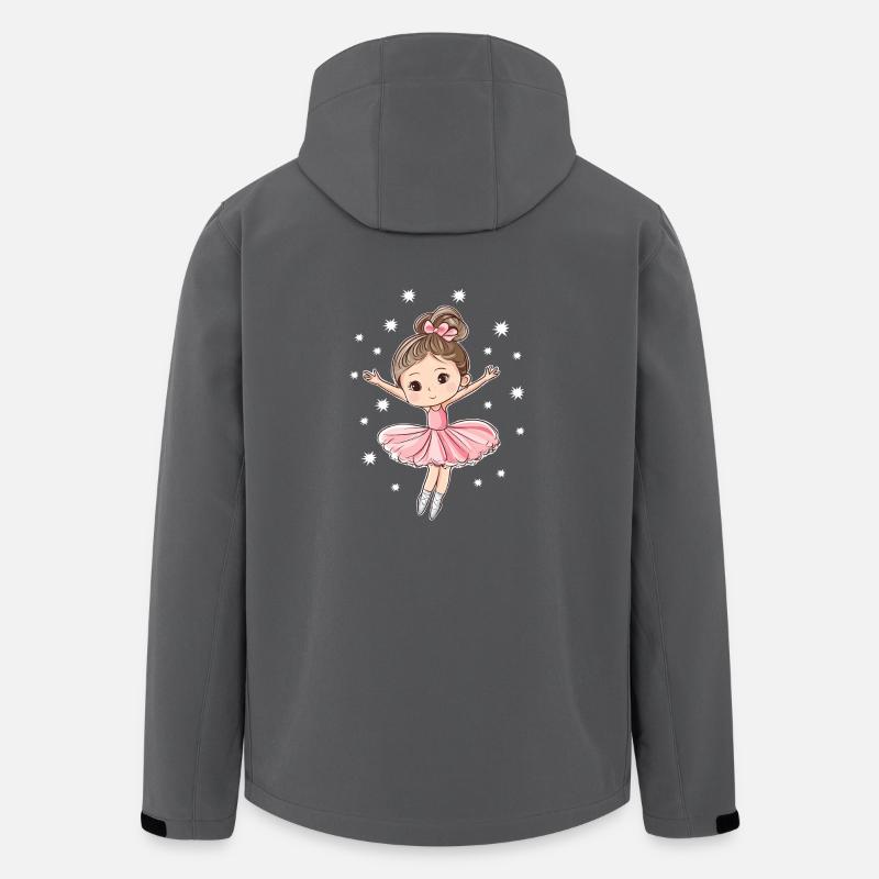 Ballerina mit Sternen - Recycelte Männer Softshell-Jacke von Stanley/Stella - Anthrazit
