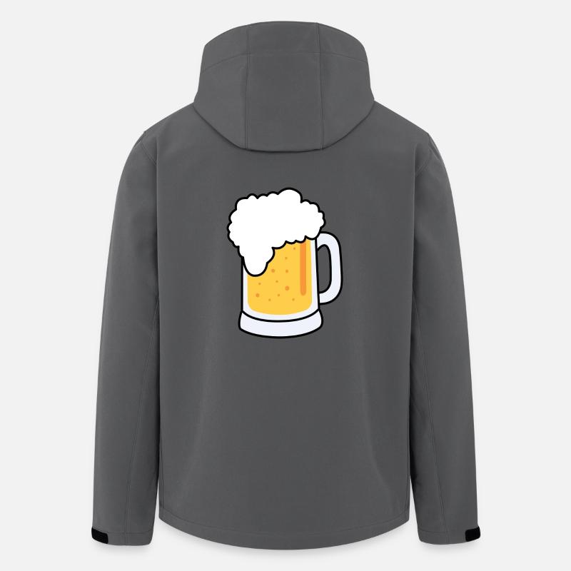 Bier - Recycelte Männer Softshell-Jacke von Stanley/Stella - Anthrazit