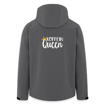 Koffein Queen - Recycelte Männer Softshell-Jacke von Stanley/Stella - Anthrazit - Hinten - AI Model Male 185 light (185cm)