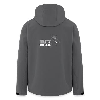 TEAM Collie Langhaar Hunde Hund Wilsigns - Recycelte Männer Softshell-Jacke von Stanley/Stella - Anthrazit - Hinten - AI Model Male 185 light (185cm)