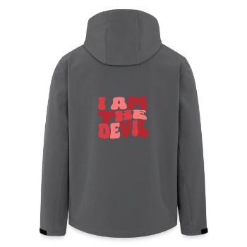 I am the Devil - Ich bin der Teufel - Recycelte Männer Softshell-Jacke von Stanley/Stella - Anthrazit - Hinten - AI Model Male 185 light (185cm)