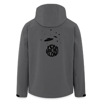 Ufo - You are not alone - Recycelte Männer Softshell-Jacke von Stanley/Stella - Anthrazit - Hinten - AI Model Male 185 light (185cm)