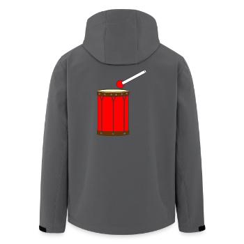Big Red Drum Drum - Men’s Recycled Softshell Jacket by Stanley/Stella - anthracite - Back - AI Model Male 185 light (185cm)