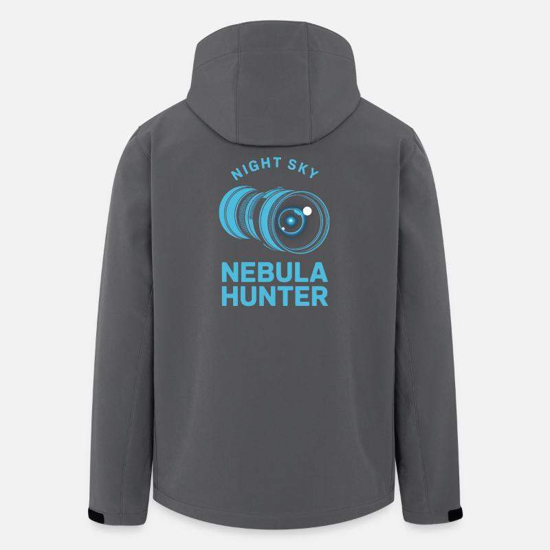 Nebula Hunter Nachthimmel - Recycelte Männer Softshell-Jacke von Stanley/Stella - Anthrazit