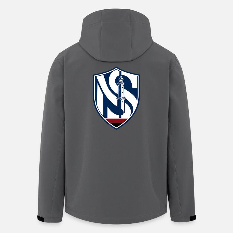 Leuchtturm in der Nacht - Recycelte Männer Softshell-Jacke von Stanley/Stella - Anthrazit