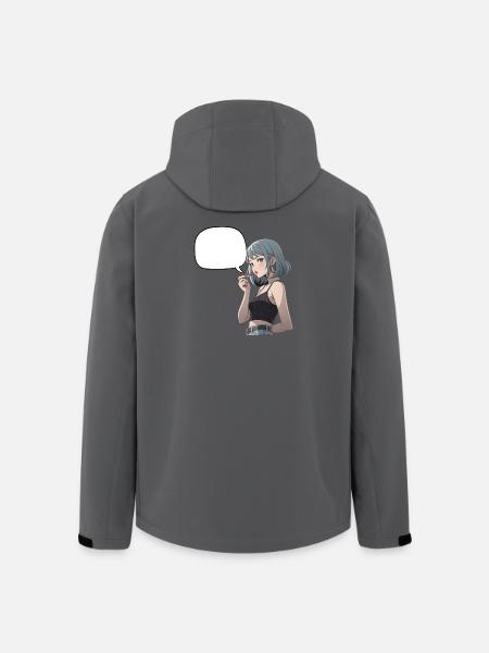 Speech Bubbles Noir Heroine CropTop - Men’s Recycled Softshell Jacket by Stanley/Stella - anthracite