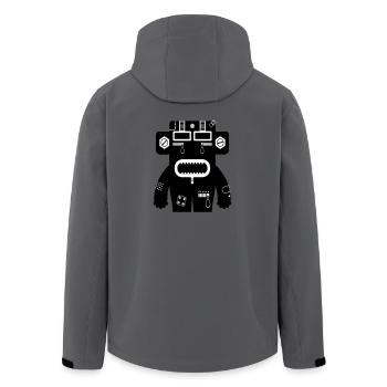 Rene - Tech Monster Collection - Recycelte Männer Softshell-Jacke von Stanley/Stella - Anthrazit - Hinten - AI Model Male 185 light (185cm)