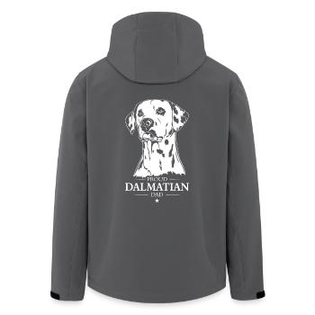 Dalmatian Dad Hunde Hund Dalmatiner Wilsigns - Recycelte Männer Softshell-Jacke von Stanley/Stella - Anthrazit - Hinten - AI Model Male 185 light (185cm)