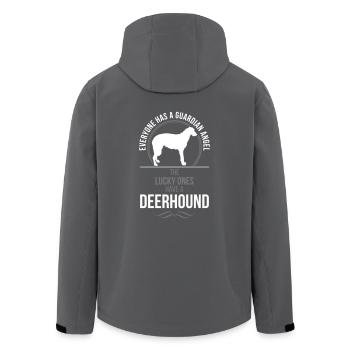 DEERHOUND Guardian Angel Wilsigns - Recycelte Männer Softshell-Jacke von Stanley/Stella - Anthrazit - Hinten - AI Model Male 185 light (185cm)
