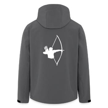 archer medieval bow by patjila - Recycelte Männer Softshell-Jacke von Stanley/Stella - Anthrazit - Hinten - AI Model Male 185 light (185cm)