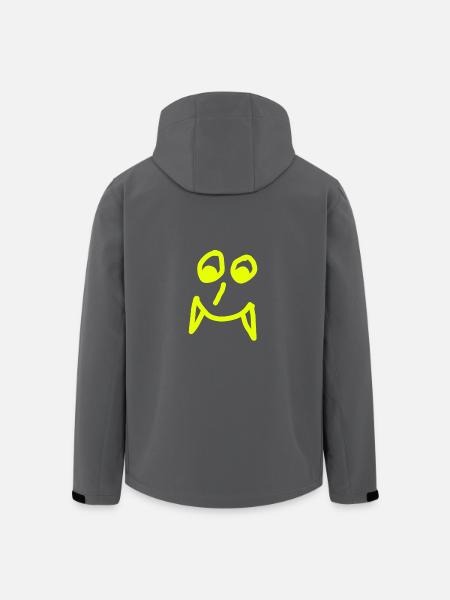 Vampires Gesicht - Recycelte Männer Softshell-Jacke von Stanley/Stella - Anthrazit