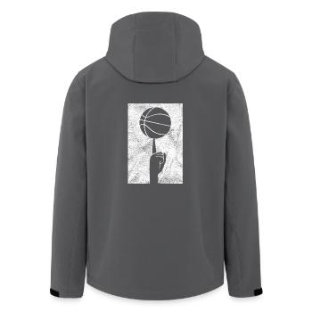 Geschenk Basketballspieler Basketballer Basketball - Recycelte Männer Softshell-Jacke von Stanley/Stella - Anthrazit - Hinten - AI Model Male 185 light (185cm)