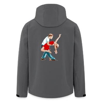 ballerina ballett dance dancer tanz taenzer yoga45 - Recycelte Männer Softshell-Jacke von Stanley/Stella - Anthrazit - Hinten - AI Model Male 185 light (185cm)