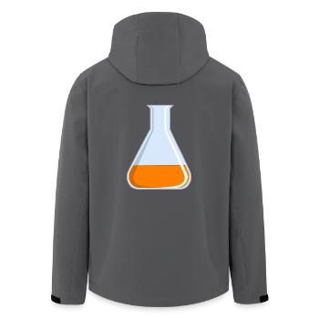 reagenzglas flask tube experiment chemistry chemie - Recycelte Männer Softshell-Jacke von Stanley/Stella - Anthrazit - Hinten - AI Model Male 185 light (185cm)