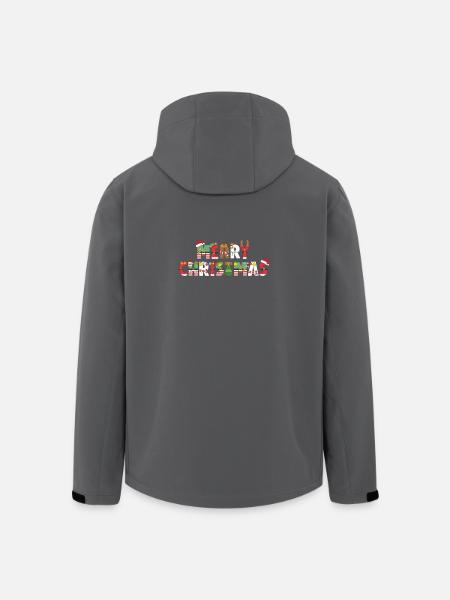 Merry Christmas - Recycelte Männer Softshell-Jacke von Stanley/Stella - Anthrazit