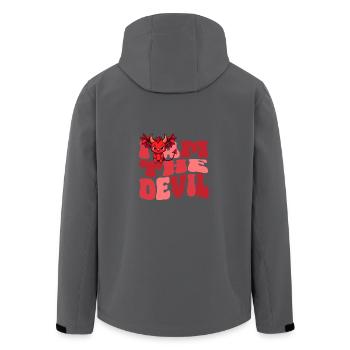 Teufel Devil böse Hausdrachen Ehefrau - Recycelte Männer Softshell-Jacke von Stanley/Stella - Anthrazit - Hinten - AI Model Male 185 light (185cm)