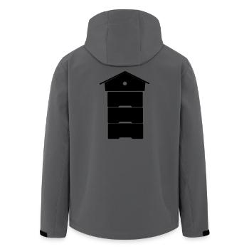 Apiculteur - Veste softshell homme en polyester recyclé Stanley/Stella - charbon - Dos - AI Model Male 185 light (185cm)