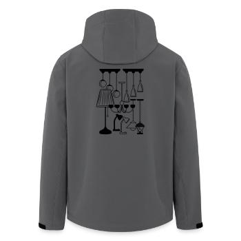 Logo für Haus oder Stimmungslicht Lampen Shop - Recycelte Männer Softshell-Jacke von Stanley/Stella - Anthrazit - Hinten - AI Model Male 185 light (185cm)