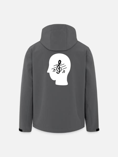 MUSIC IN MY MIND - Men’s Recycled Softshell Jacket by Stanley/Stella - anthracite