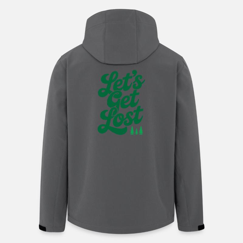 Abenteuer - Let's Get Lost - Recycelte Männer Softshell-Jacke von Stanley/Stella - Anthrazit