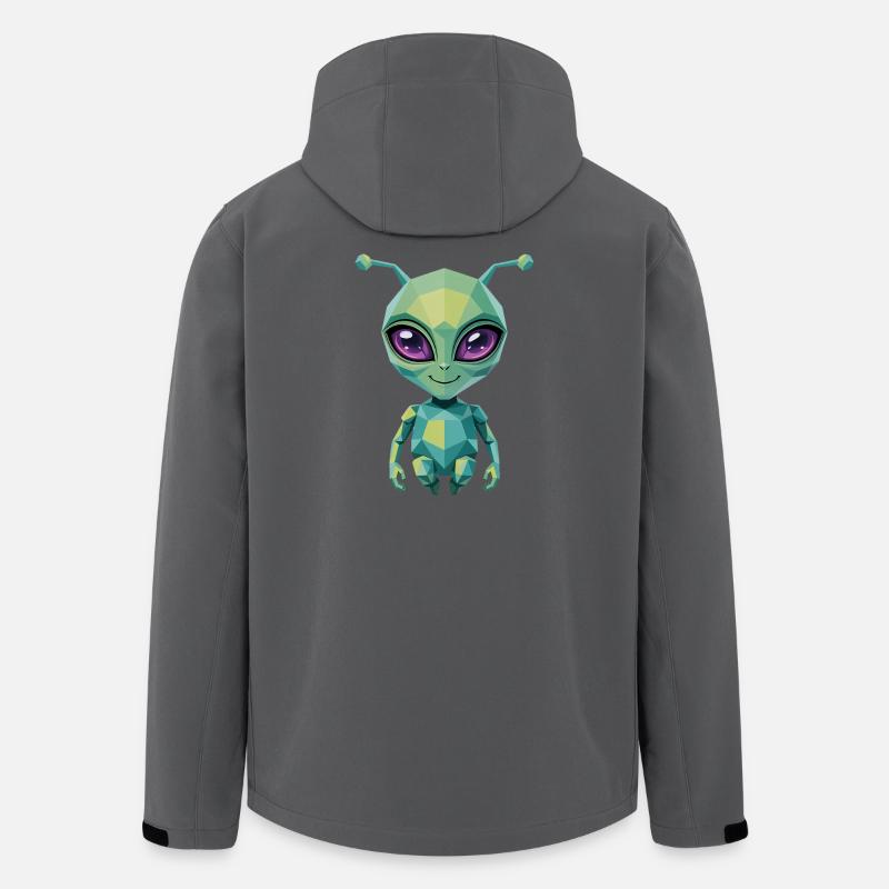 Alien - Cool Low Poly  Logo - Veste softshell homme en polyester recyclé Stanley/Stella - charbon