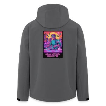 Cuisine Retro Wave - Veste softshell homme en polyester recyclé Stanley/Stella - charbon - Dos - AI Model Male 185 light (185cm)