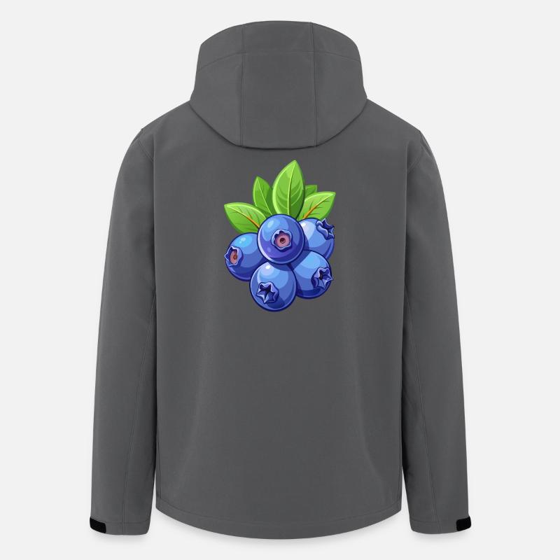 Blaubeeren - Recycelte Männer Softshell-Jacke von Stanley/Stella - Anthrazit