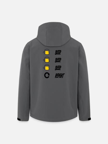 beer beer beer repeat - Men’s Recycled Softshell Jacket by Stanley/Stella - anthracite