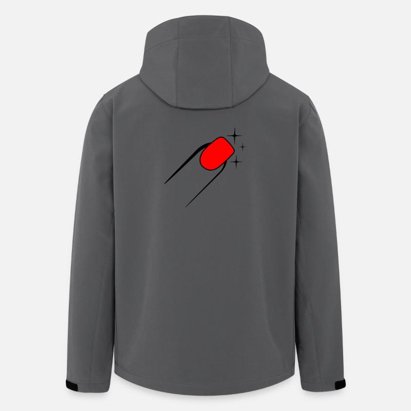 Nagellack Maniküre Logo - Recycelte Männer Softshell-Jacke von Stanley/Stella - Anthrazit