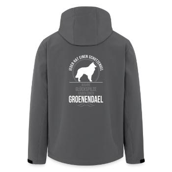 GROENENDAEL Schutzengel Wilsigns - Recycelte Männer Softshell-Jacke von Stanley/Stella - Anthrazit - Hinten - AI Model Male 185 light (185cm)