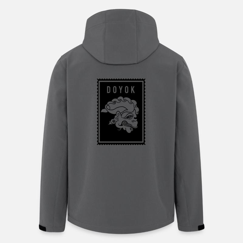 Doyok - Wayang - Recycelte Männer Softshell-Jacke von Stanley/Stella - Anthrazit