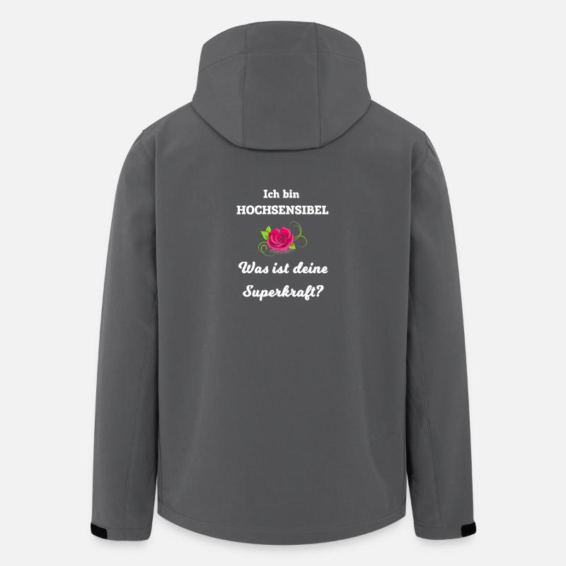 Hochsensibel - Recycelte Männer Softshell-Jacke von Stanley/Stella - Anthrazit