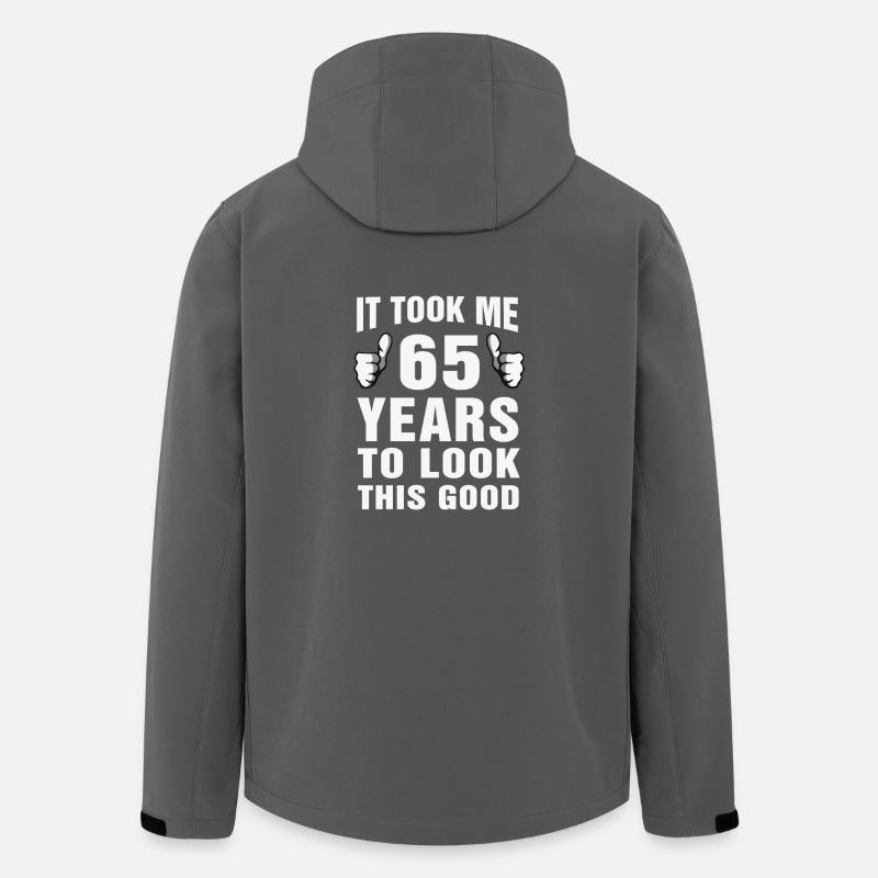 Det tog mig 65 år at se så godt ud - Stanley/Stella herre softshelljakke i genanvendt polyester - charcoal