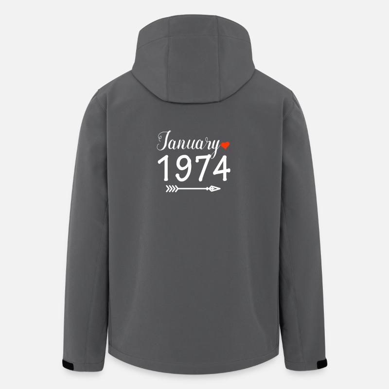 Januar 1974 - Recycelte Männer Softshell-Jacke von Stanley/Stella - Anthrazit