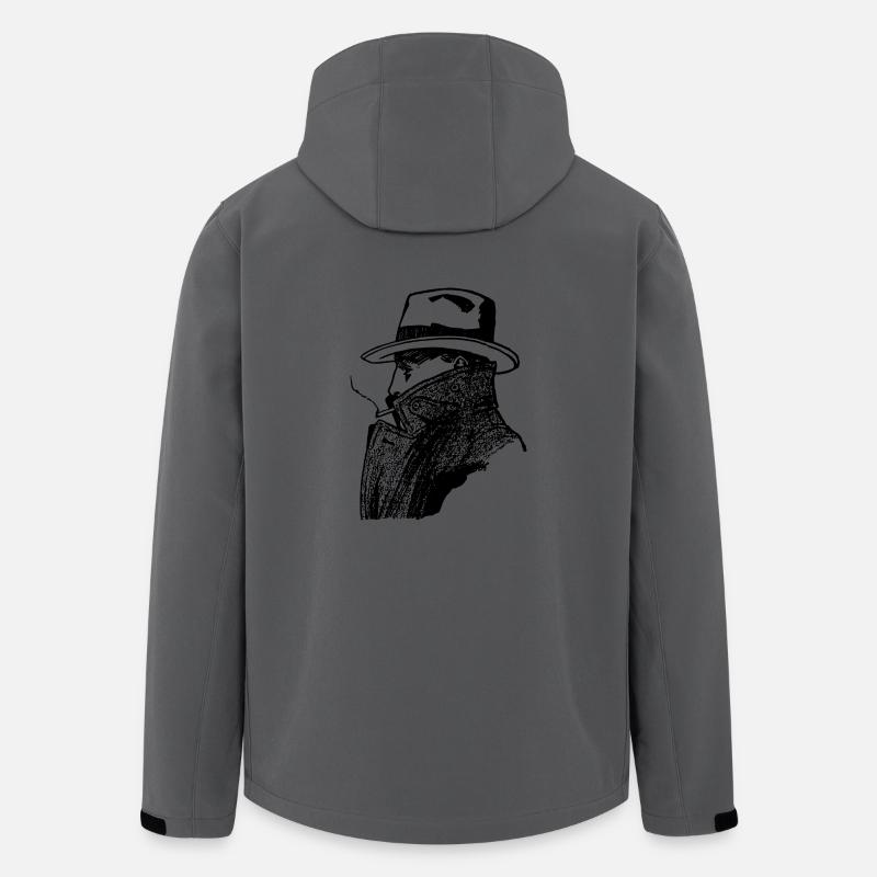 Agent Detektiv - Recycelte Männer Softshell-Jacke von Stanley/Stella - Anthrazit