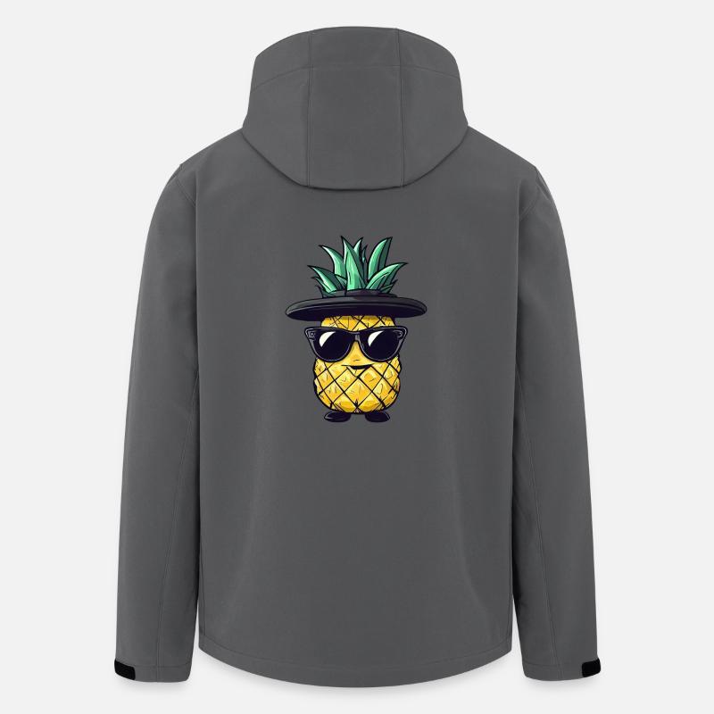 Coole Einhorn-Gitarren-Rocker - Recycelte Männer Softshell-Jacke von Stanley/Stella - Anthrazit