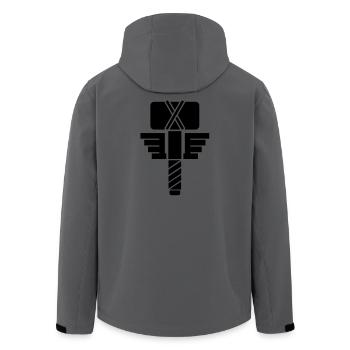 Thor Hammer – Wikinger Mjölnir Comic Superheld - Recycelte Männer Softshell-Jacke von Stanley/Stella - Anthrazit - Hinten - AI Model Male 185 light (185cm)
