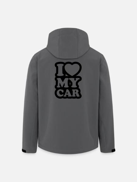 I love my car - Men’s Recycled Softshell Jacket by Stanley/Stella - anthracite