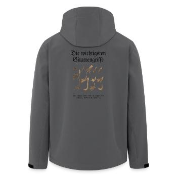 Die wichtigsten Gitarrengriffe für Gitarristen - Recycelte Männer Softshell-Jacke von Stanley/Stella - Anthrazit - Hinten - AI Model Male 185 light (185cm)