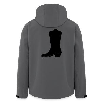 Botte western cowboy - Veste softshell homme en polyester recyclé Stanley/Stella - charbon - Dos - AI Model Male 185 light (185cm)