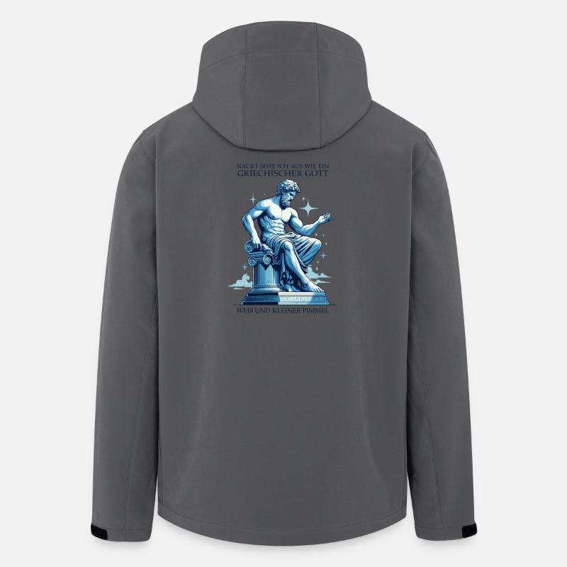 Dio greco con un piccolo cazzo - Giacca softshell uomo in poliestere riciclato di Stanley/Stella - antracite