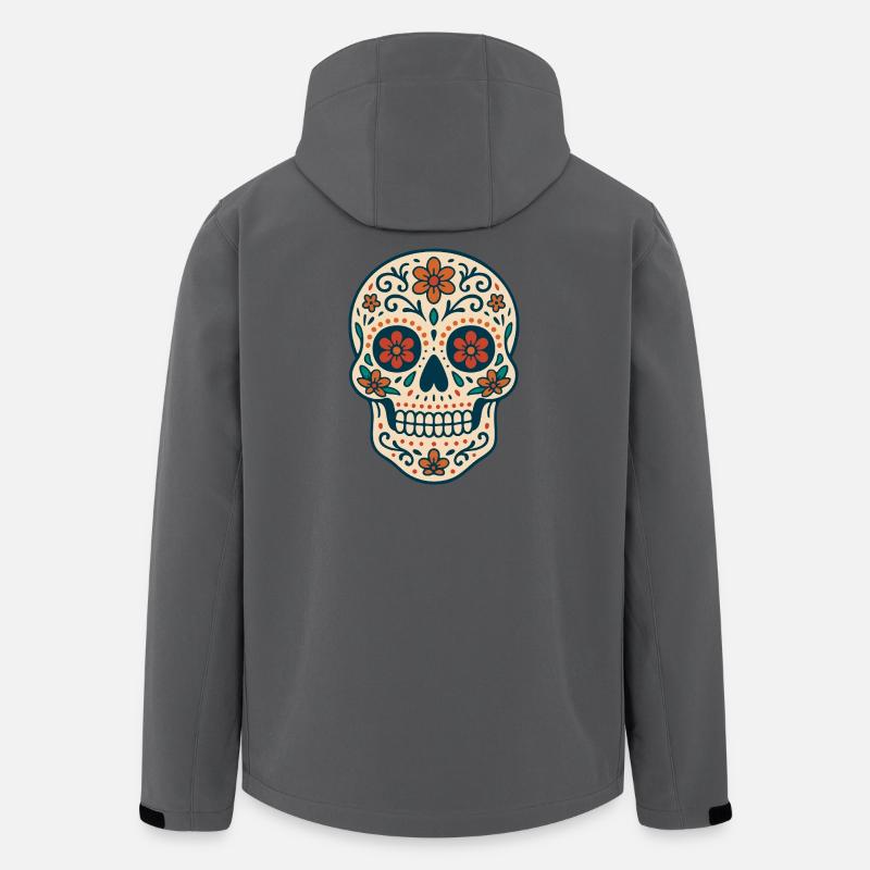 Lateinamerikanischer Folklore-Kranich von Helfspawn - Recycelte Männer Softshell-Jacke von Stanley/Stella - Anthrazit