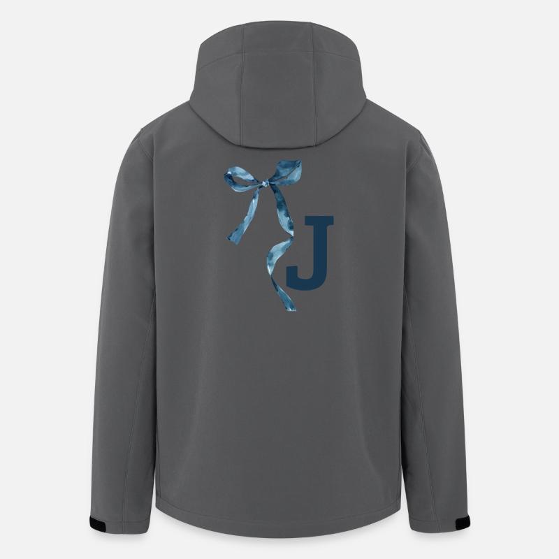 Monogramme j idée cadeau  - Veste softshell homme en polyester recyclé Stanley/Stella - charbon