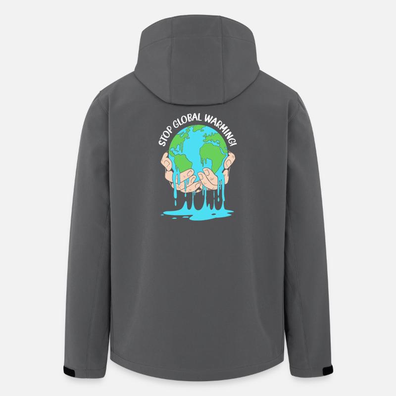 Climate change Environment Environmental protection - Men’s Recycled Softshell Jacket by Stanley/Stella - anthracite