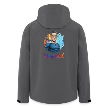 Paradoxe Cosmo Schrödinger - Veste softshell homme en polyester recyclé Stanley/Stella - charbon - Dos - AI Model Male 185 light (185cm)
