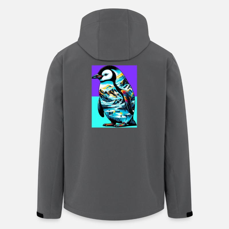 Pinguin - Recycelte Männer Softshell-Jacke von Stanley/Stella - Anthrazit