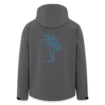 Palme OCEAN - Recycelte Männer Softshell-Jacke von Stanley/Stella - Anthrazit - Hinten - AI Model Male 185 light (185cm)