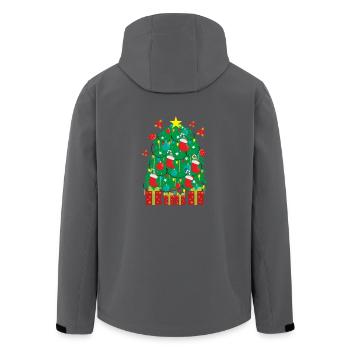 Weihnachtsbaum - Tanne - Christbaum - Geschenk - Recycelte Männer Softshell-Jacke von Stanley/Stella - Anthrazit - Hinten - AI Model Male 185 light (185cm)